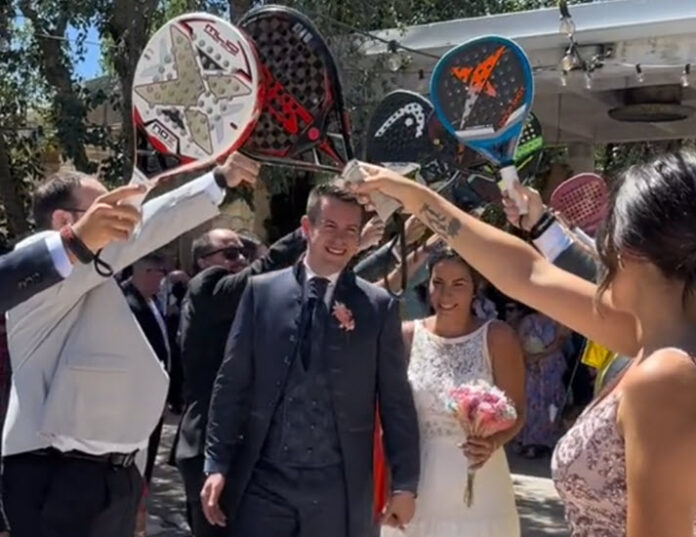 a padel wedding