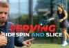 How to use the sidespin and slice when serving 1488