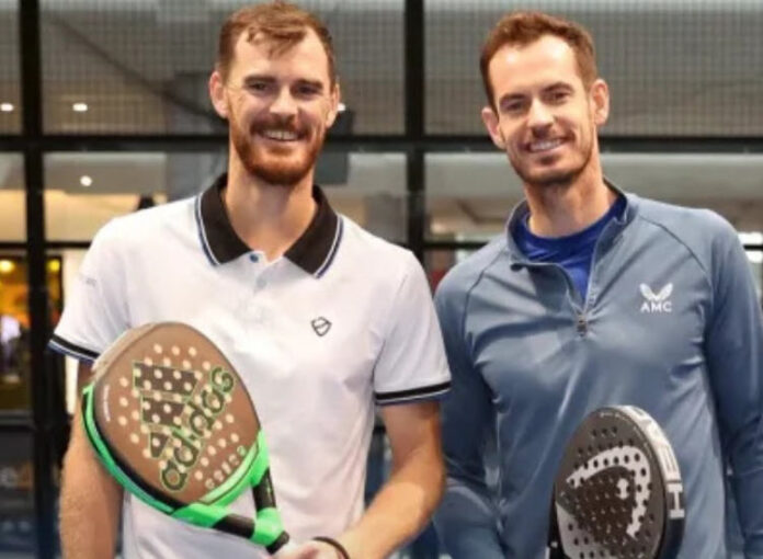 Andy Murray And His Brother Playing Padel