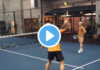 Galan shows off his training with some super viboras before playing in Cancun