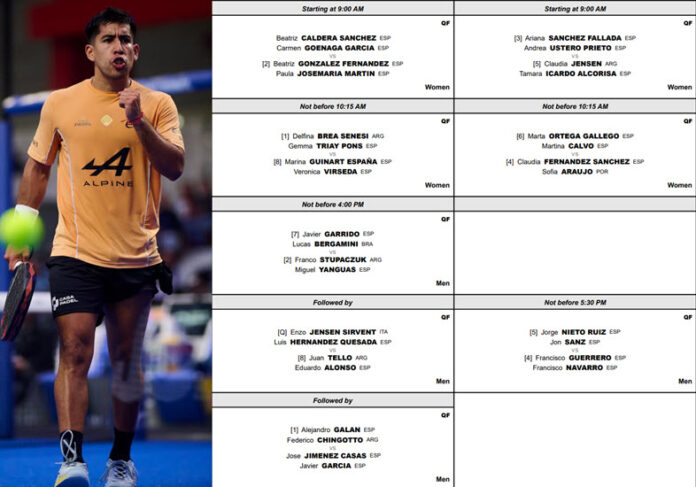 Elite matchups set for Newgiza P2 quarterfinal Thursday with Galan and Chingotto