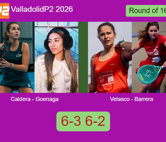 Caldera Sanchez and Goenaga Garcia toppled Velasco Postiguillo and Barrera De 6-3 6-2 in Valladolid – Valladolid P2 2026 Match-Caldera-Goenaga-vs-Velasco-Barrera