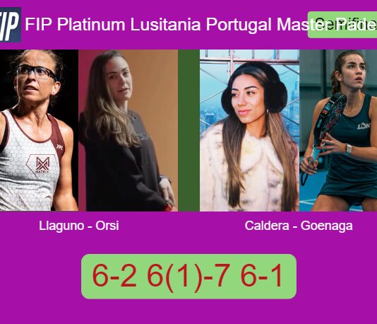 Llaguno Zielinski and Orsi outlasts Caldera Sanchez and Goenaga Garcia 6-2 6(1)-7 6-1 in Paredes – FIP Platinum Lusitania Portugal Master Padel Match-Llaguno-Orsi-vs-Caldera-Goenaga