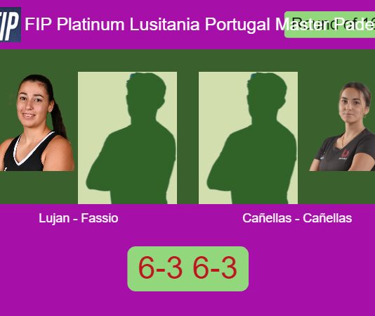 Lujan Rodriguez and Fassio Goyeneche managed to beat Cañellas Rodero and Cañellas 6-3 6-3 in Paredes – FIP Platinum Lusitania Portugal Master Padel Match-Lujan-Fassio-vs-Canellas-Canellas