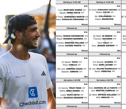 London P1 Order of Play: Action Heats Up in the Round of 16 with Coello, Tapia, Galan and Chingotto