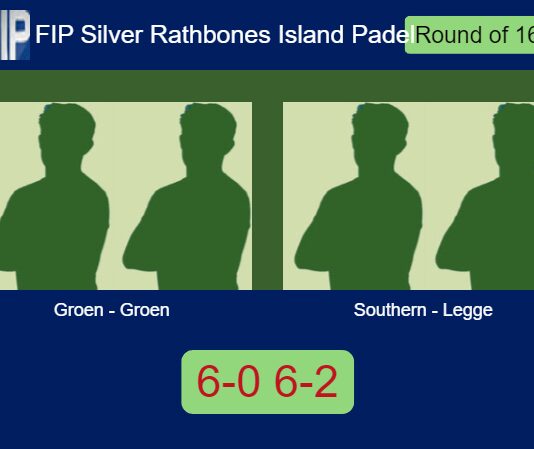 Groen and Groen thump Southern and Legge 6-0 6-2 in Jersey Island – FIP Silver Rathbones Island Padel Match-Groen-Groen-vs-Southern-Legge