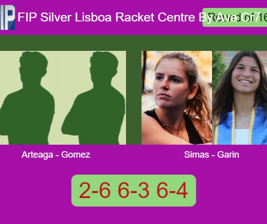 Arteaga Vilches and Gomez Blasquez survives Simas and Garin 2-6 6-3 6-4 in Lisboa – FIP Silver Lisboa Racket Centre By Ava Cr7 Match-Arteaga-Gomez-vs-Simas-Garin