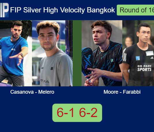 Casanova Bataller and Melero Bernal soar past Moore and Giulio Farabbi 6-1 6-2 in Bangkok – FIP Silver High Velocity Bangkok Match-Casanova-Melero-vs-Moore-Farabbi