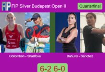 Collombon and Sharifova blitz Bahurel and Cristina Sanchez 6-2 6-0 in Budapest – FIP Silver Budapest Open II Match-Collombon-Sharifova-vs-Bahurel-Sanchez