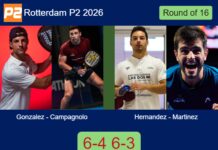 Gonzalez and Campagnolo bested Hernandez and Martinez 6-4 6-3 at Rotterdam P2 2026 Match-Gonzalez-Campagnolo-vs-Hernandez-Martinez