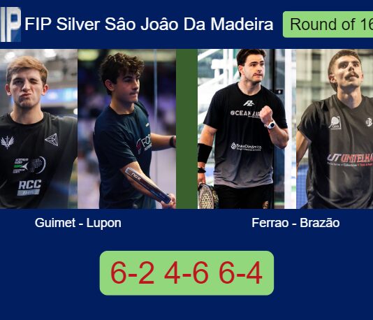 Guimet Bigas and Lupon Martinez take control against Ferrao and Brazão in a 6-2 4-6 6-4 FIP Silver Sâo Joâo Da Madeira win Match-Guimet-Lupon-vs-Ferrao-Brazao