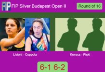 Livioni and Coppola obliterate Kovacs and Piski 6-1 6-2 in Budapest – FIP Silver Budapest Open II Match-Livioni-Coppola-vs-Kovacs-Piski