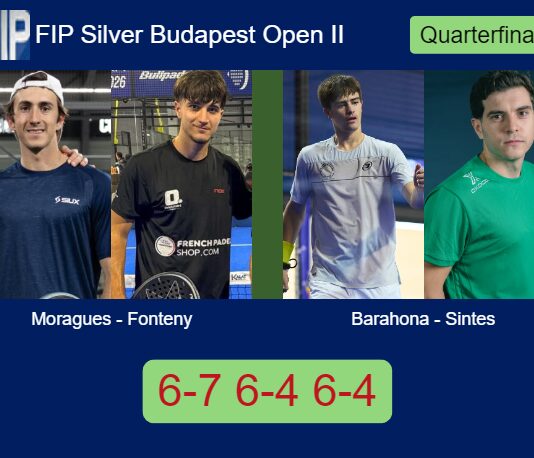 Moragues Moltò and Fonteny survives Barahona and Sintes Villalonga 6-7 6-4 6-4 in Budapest – FIP Silver Budapest Open II Match-Moragues-Fonteny-vs-Barahona-Sintes