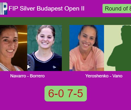 Navarro Lopez-Barajas and Borrero beat Yeroshenko and Vano 6-0 7-5 in Budapest – FIP Silver Budapest Open II Match-Navarro-Borrero-vs-Yeroshenko-Vano
