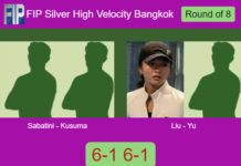 Sabatini and Kusuma outpace Liu and Yu 6-1 6-1 in Bangkok – FIP Silver High Velocity Bangkok Match-Sabatini-Kusuma-vs-Liu-Yu