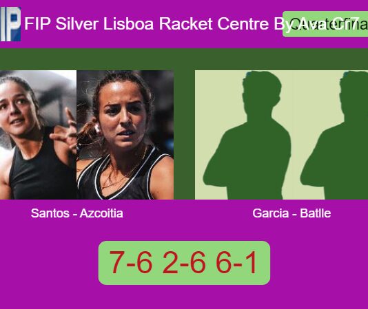 Santos Domingos and Azcoitia Mazo survives Garcia Casanova and Batlle Achando 7-6 2-6 6-1 in Lisboa – FIP Silver Lisboa Racket Centre By Ava Cr7 Match-Santos-Azcoitia-vs-Garcia-Batlle