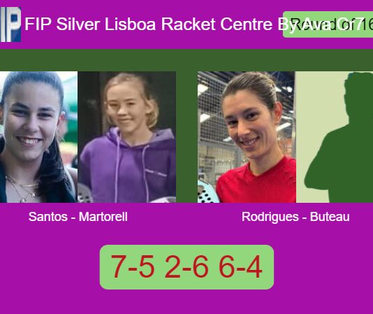 Francisca Santos and Martorell Gruwez survives Rodrigues and Buteau 7-5 2-6 6-4 in Lisboa – FIP Silver Lisboa Racket Centre By Ava Cr7 Match-Santos-Martorell-vs-Rodrigues-Buteau