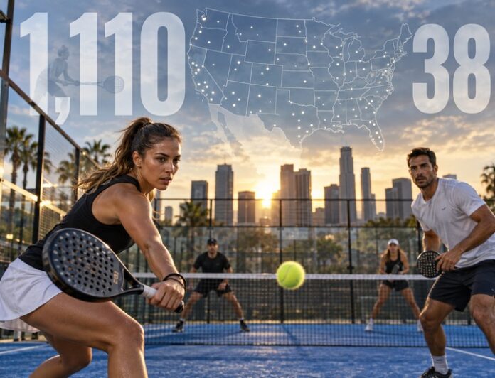 U S padel reaches 1 110 courts across 38 states in new report