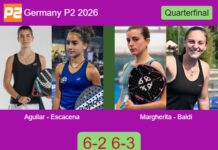Aguilar Carrillo and Escacena Montero defeated Margherita Aima and Maria Baldi 6-2 6-3 at Germany P2 2026 Match-Aguilar-Escacena-vs-Margherita-Baldi