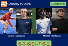 Geens and Moragues Moltò power past Montiel Caruso and Santigosa 6-3 6-7⁰ 6-2 at Germany P2 2026 Match-Geens-Moragues-vs-Montiel-Santigosa