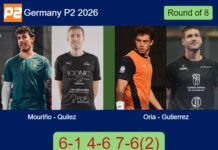 Mouriño and Quilez book their place in the next round with a 6-1 4-6 7-6² win over Oria and Gutierrez Match-Mourino-Quilez-vs-Oria-Gutierrez