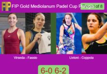 Virseda and Fassio Goyeneche advance at FIP Gold Mediolanum Padel Cup Perugia after beating Livioni and Coppola 6-0 6-2 Match-Virseda-Fassio-vs-Livioni-Coppola